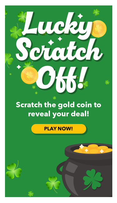 Scratch the gold coin to reveal your deal!