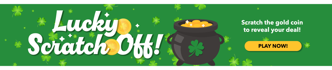 Scratch the gold coin to reveal your deal!